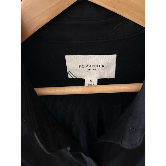 NWT Pomander Place Tuckernuck Black Button Top Flare Bottom Dress Pockets | S - Picture 4 of 5